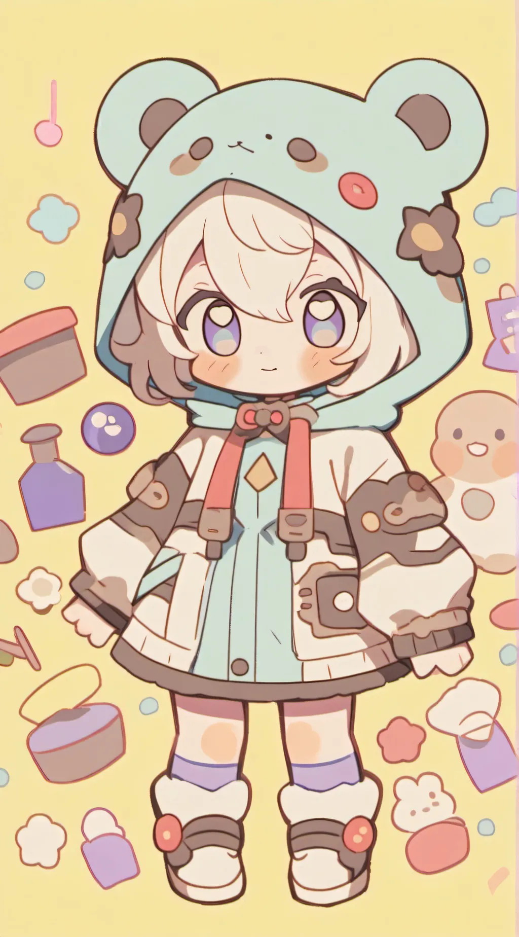 ai character: Lunar background