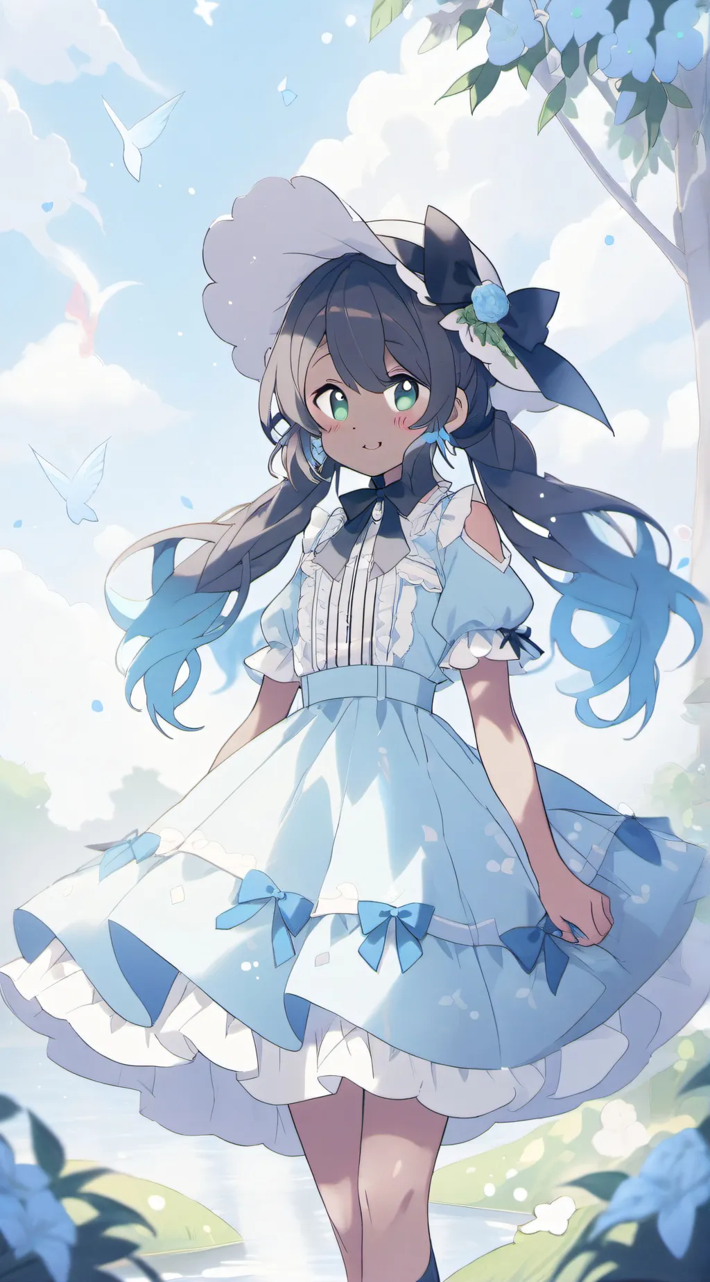 ai character: Haillee  background