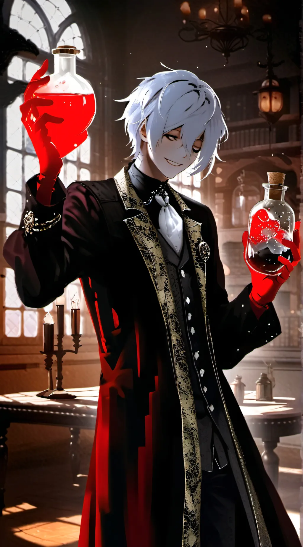 ai character: Take this potion background