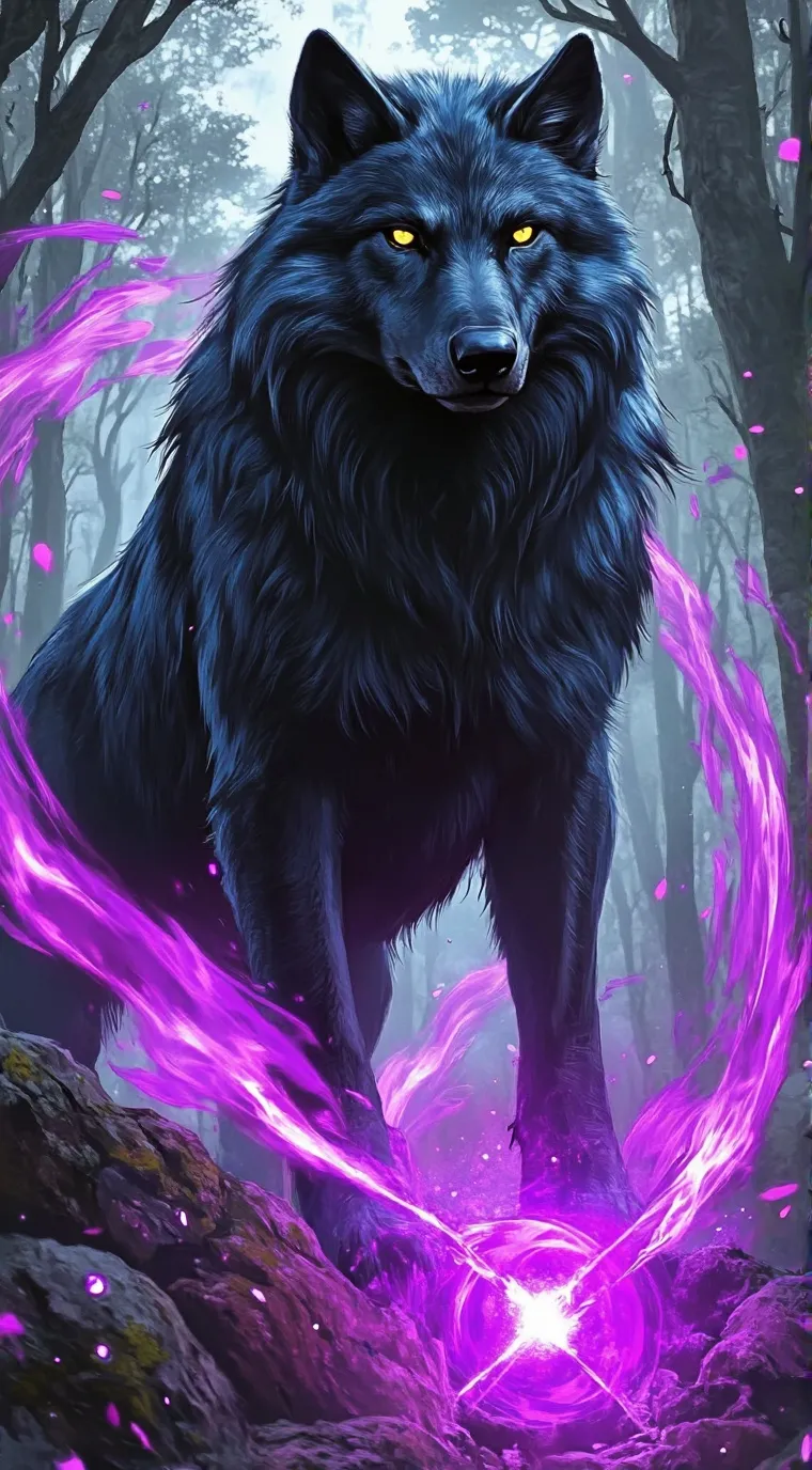 ai character: wolf creature background