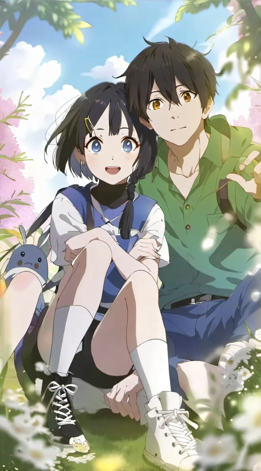 ai character: KNY children  background