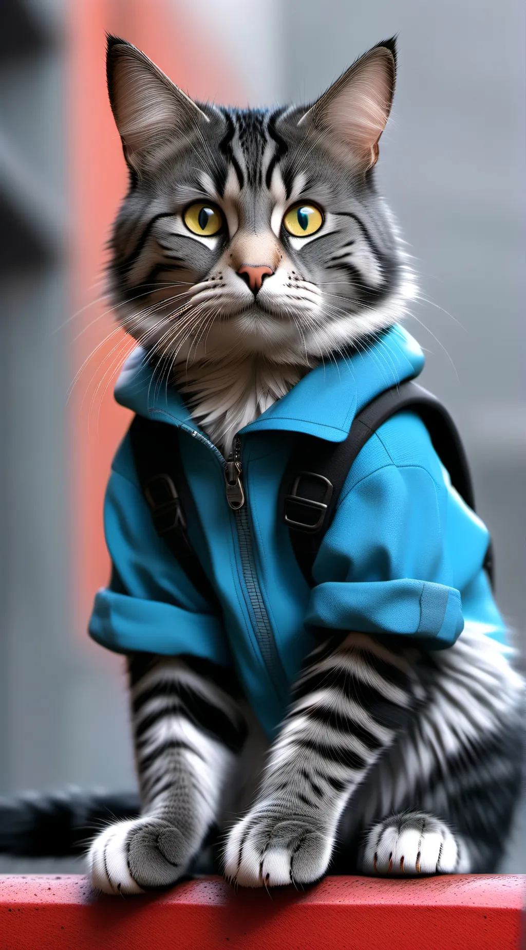 ai character: mr Cat  background