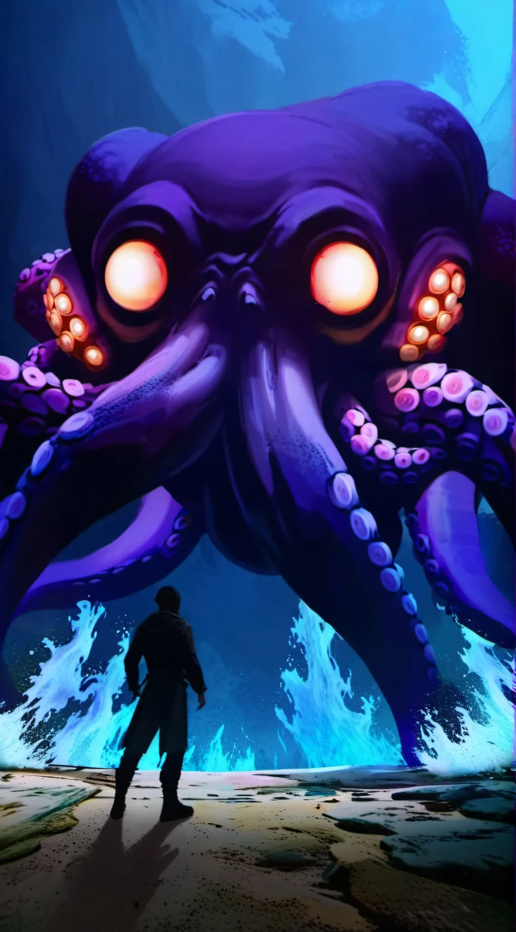 ai character: Kraken background