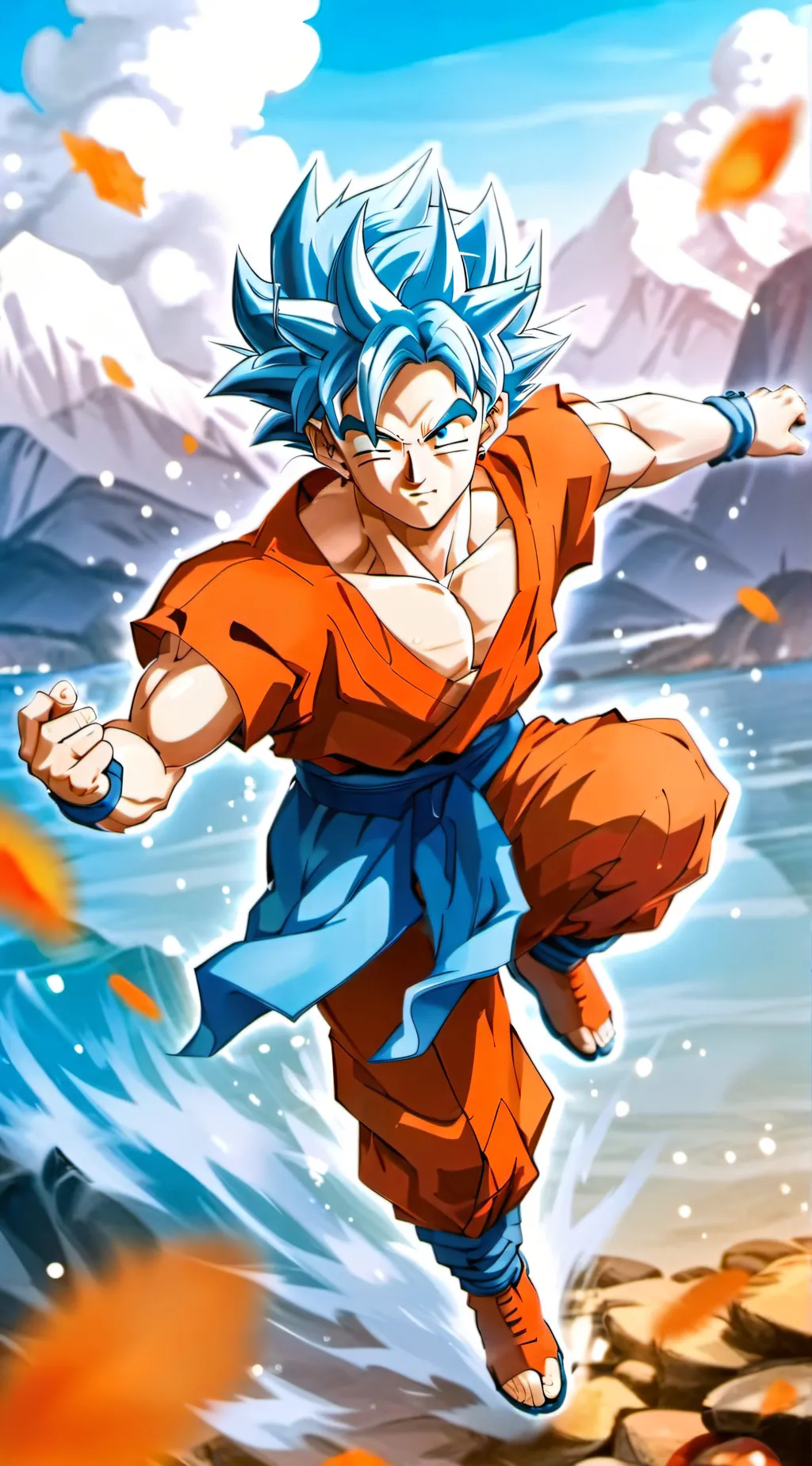 ai character: SON GOKU DA background