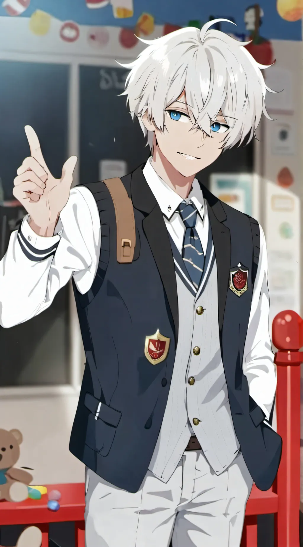ai character: Leon background