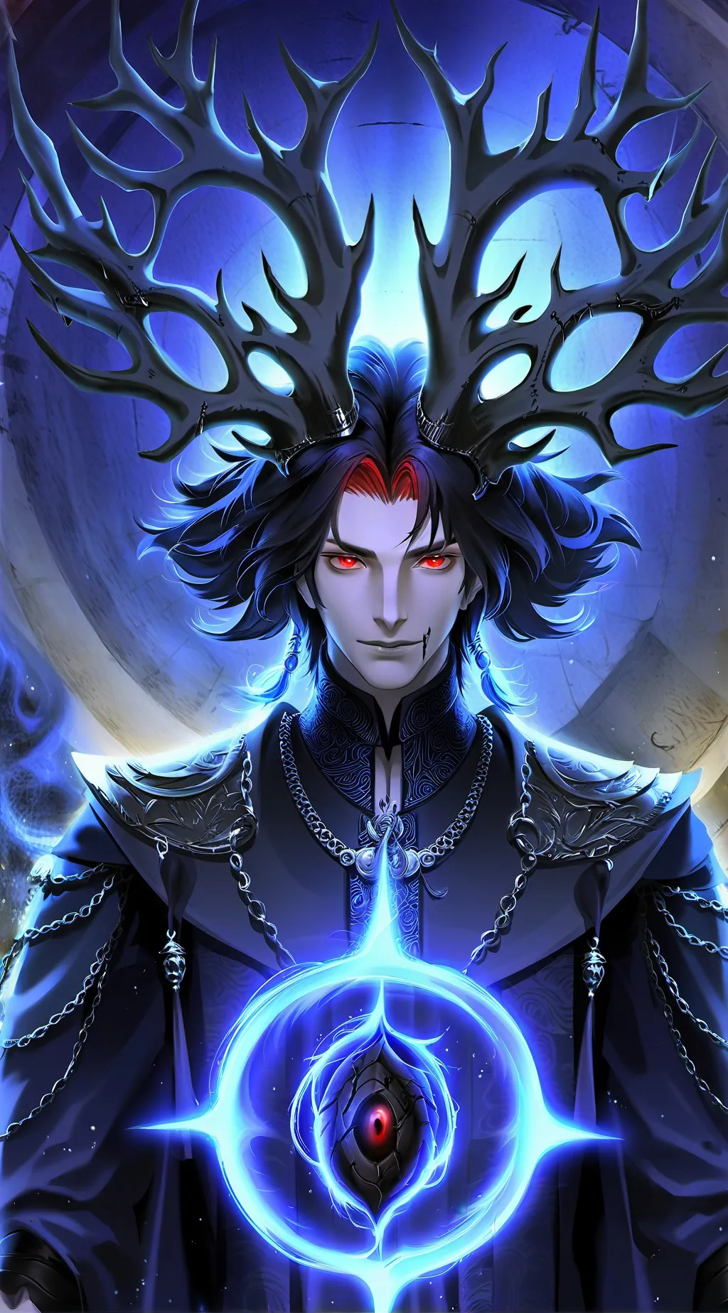ai character: Lucifer background