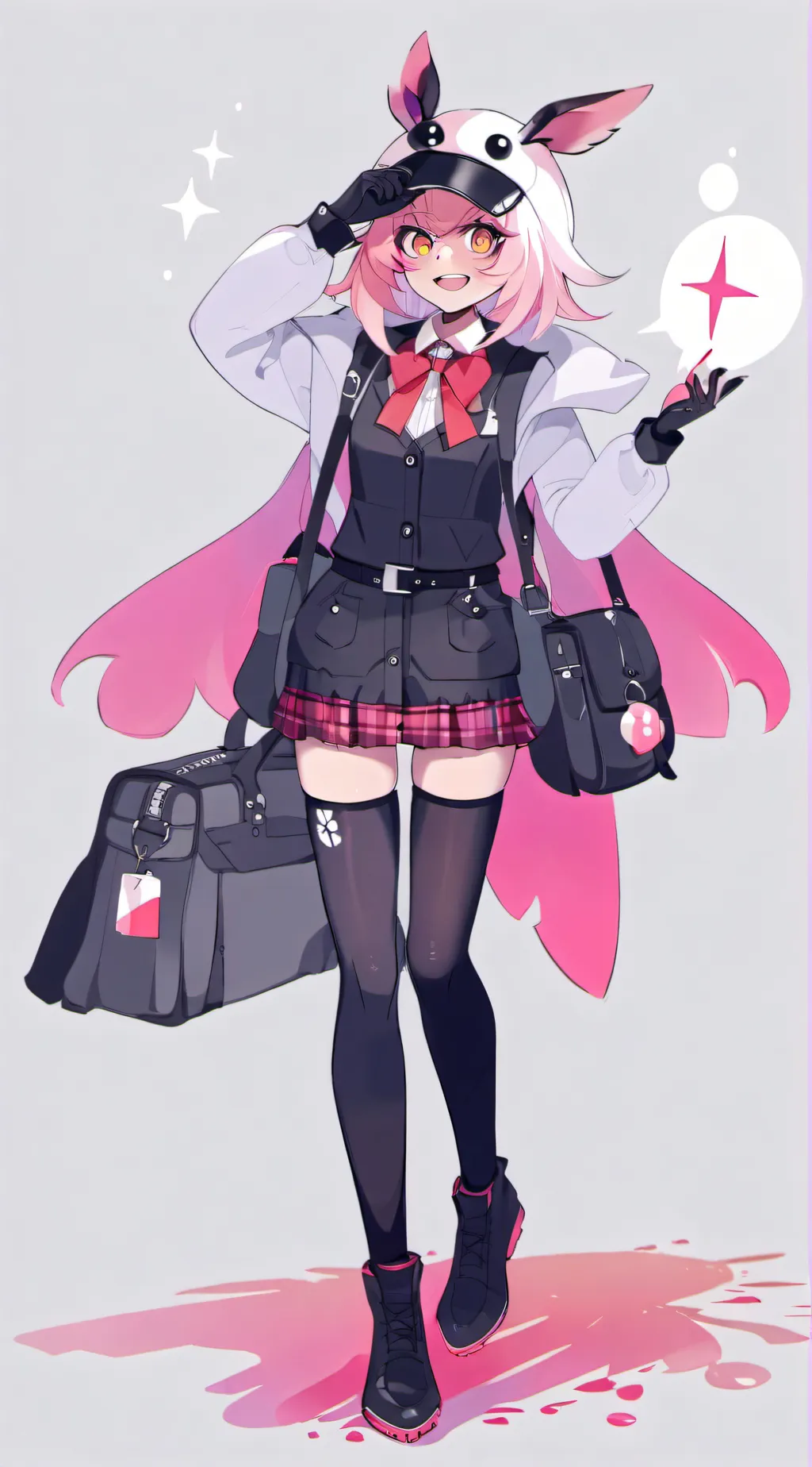 ai character: Indigo background