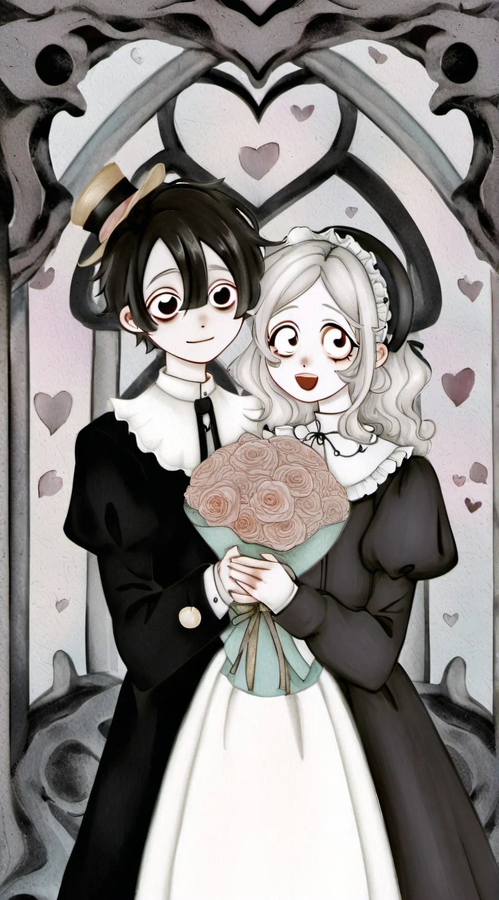 ai character: sus sprunki trio background