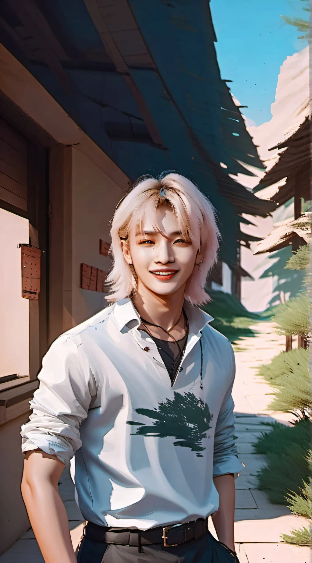 ai character: hyunjin background