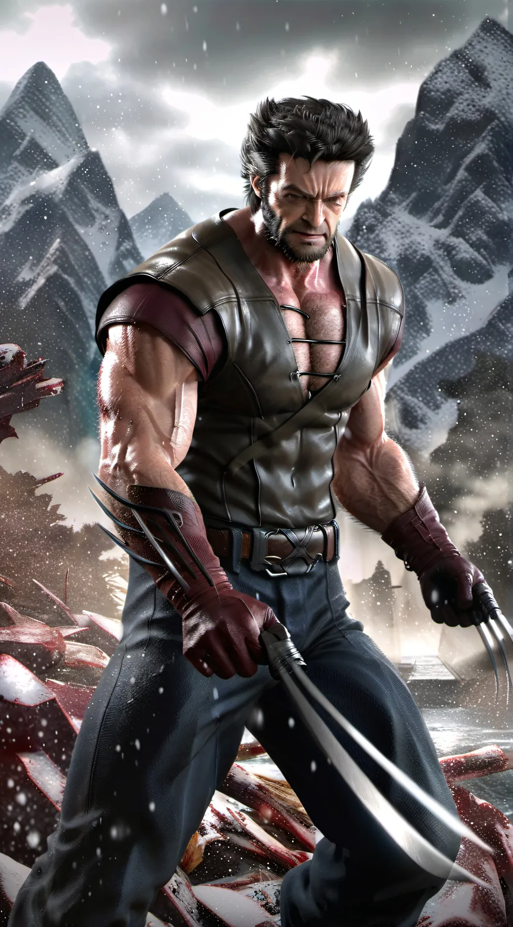 ai character: Deadpool  background