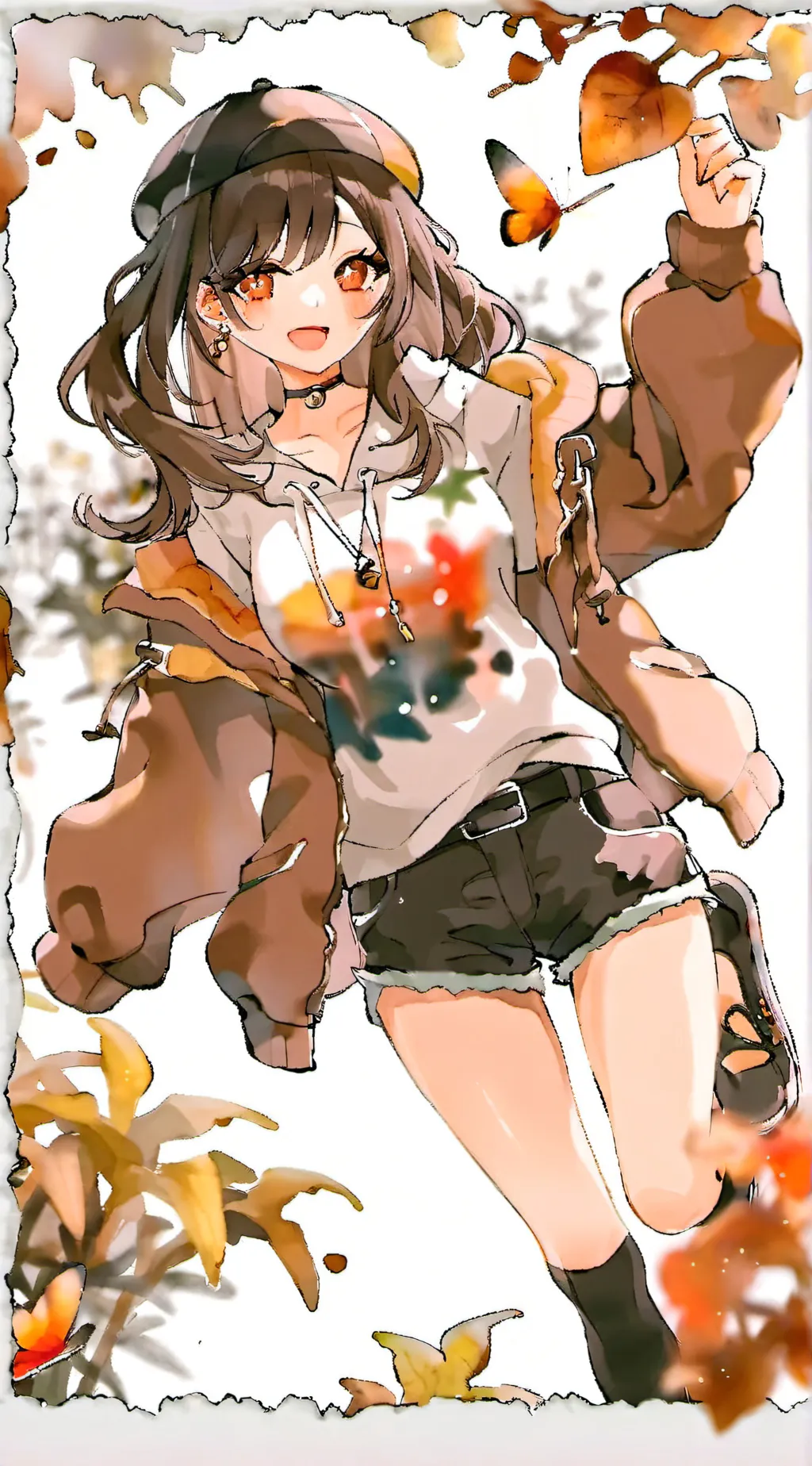 ai character: Amber background
