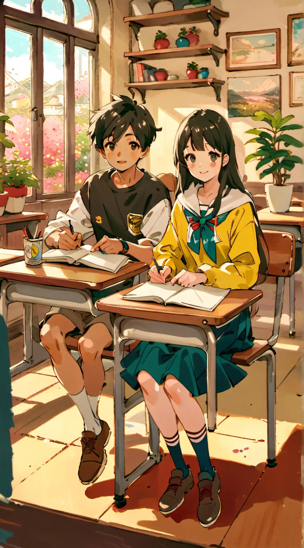 ai character: Maria & David background