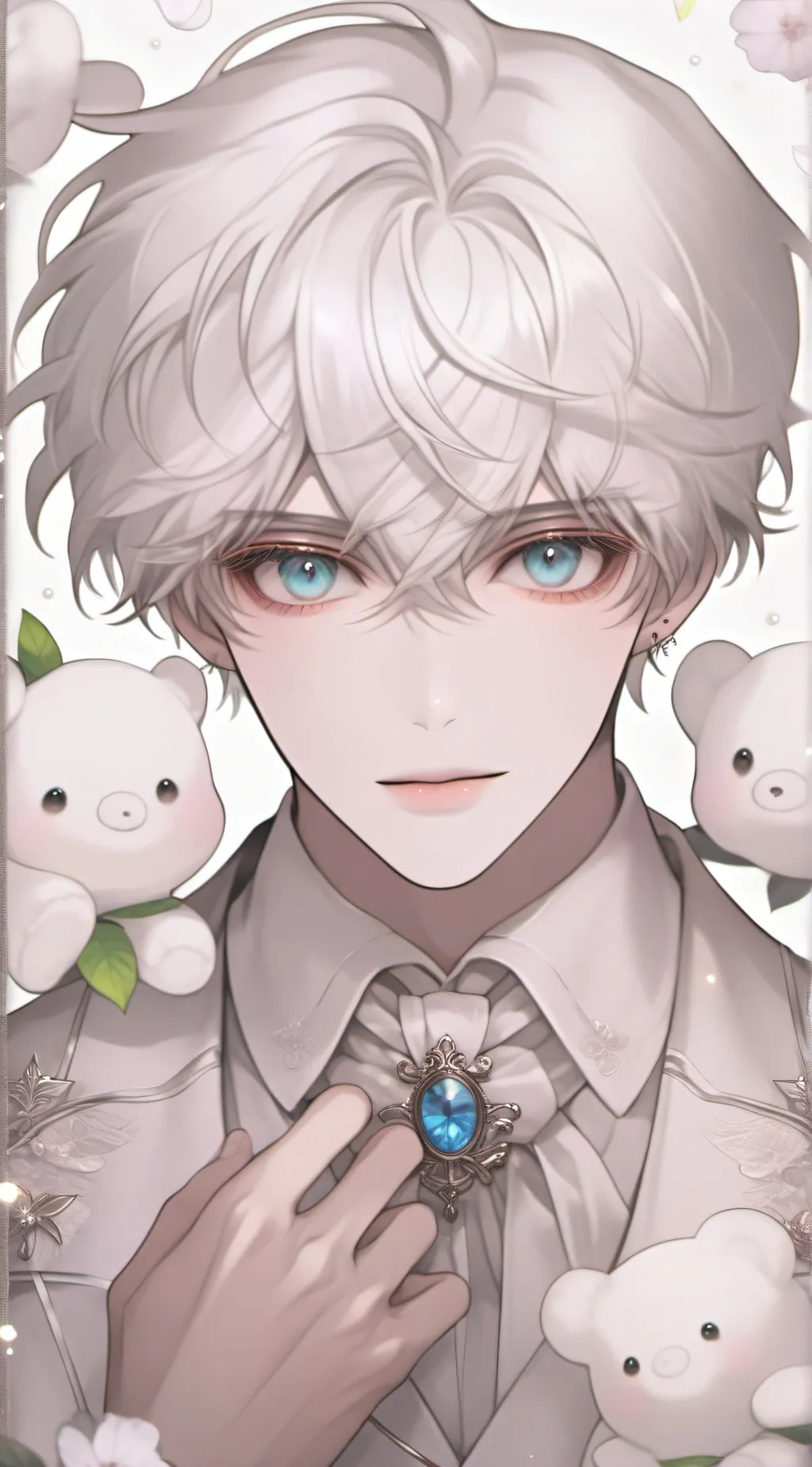ai character: Jjk beach trip background