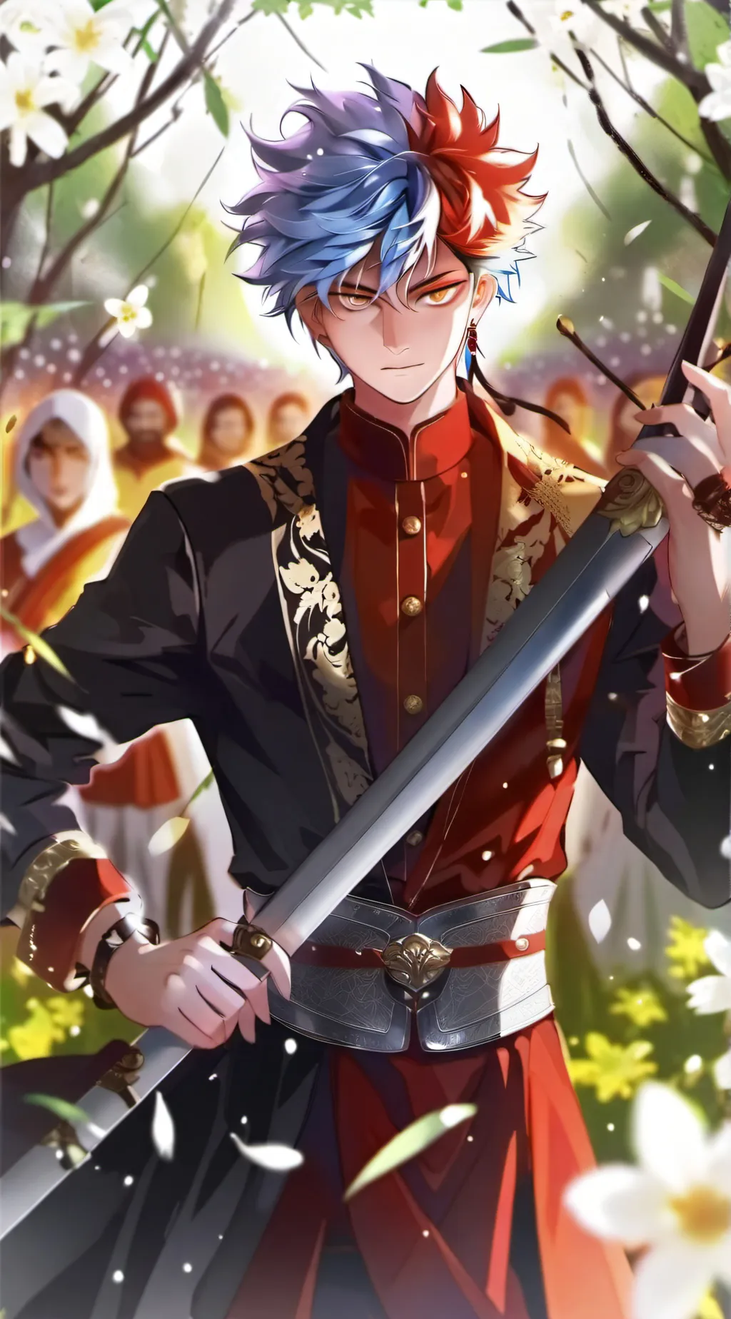 ai character: Shoto Todoroki background