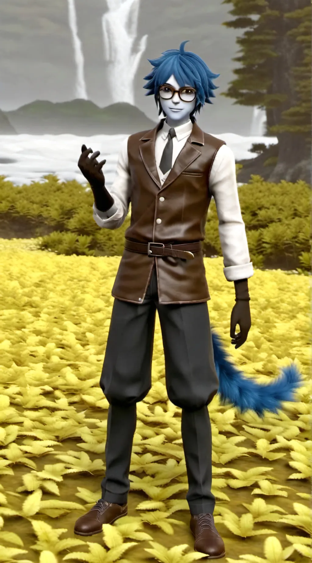 ai character: Sprunki oc Blake  background