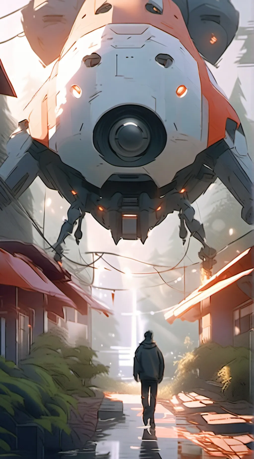 ai character: Mecha fighters background