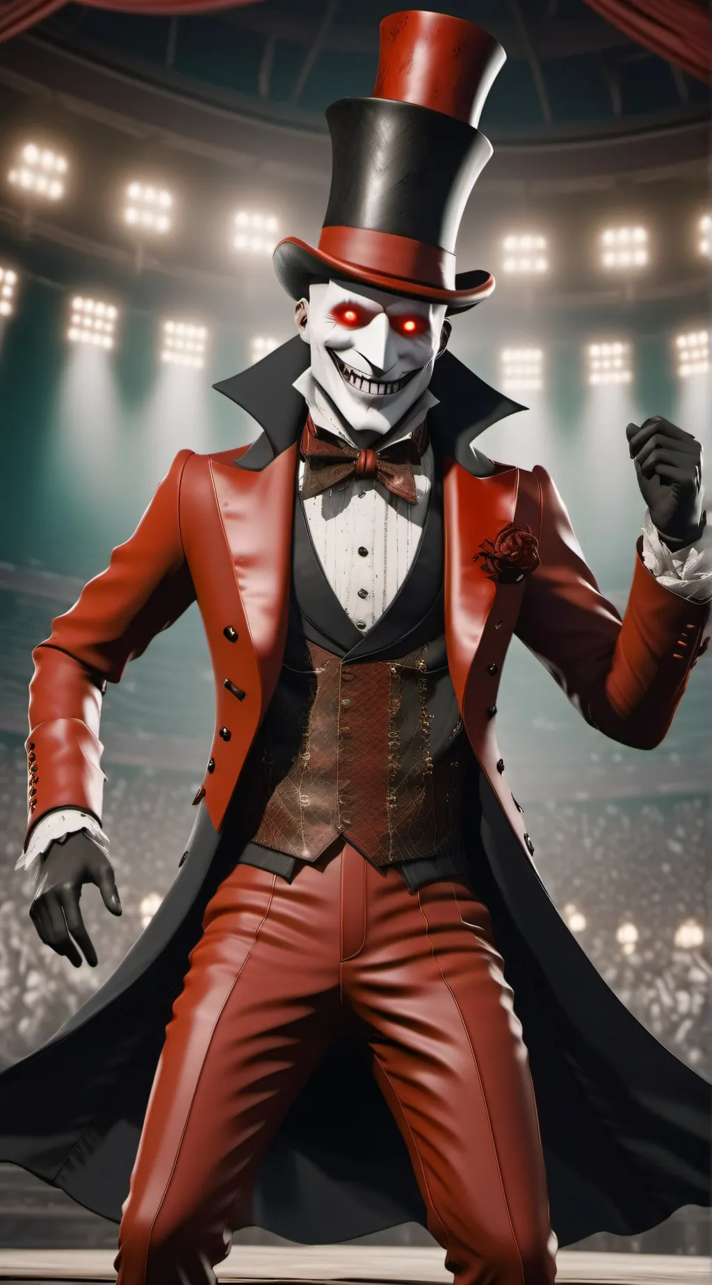 ai character: The night laugh background