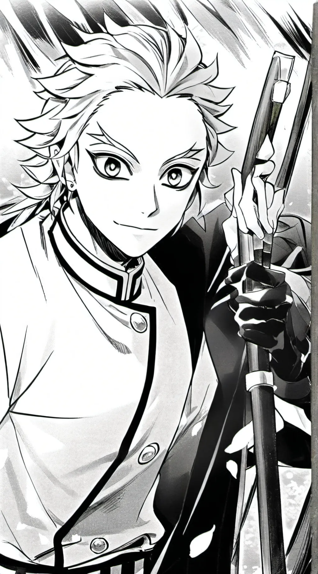 ai character: demon muichiro  background