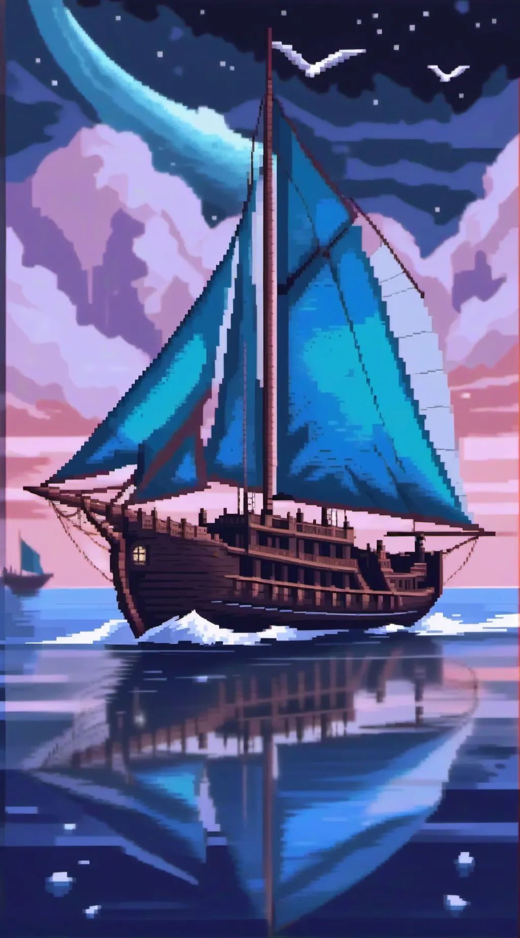 ai character: Boat background