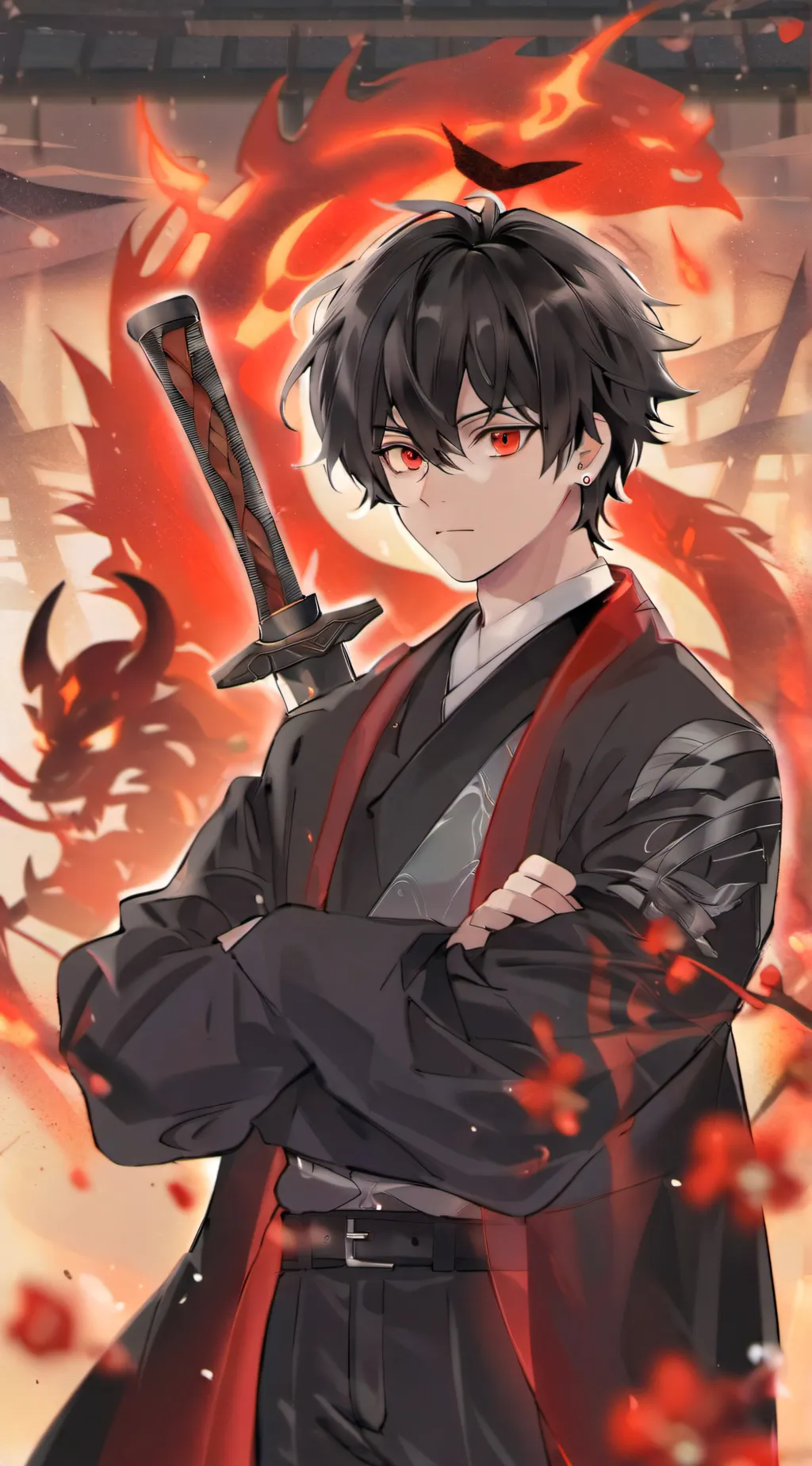 ai character: Demon slayer background
