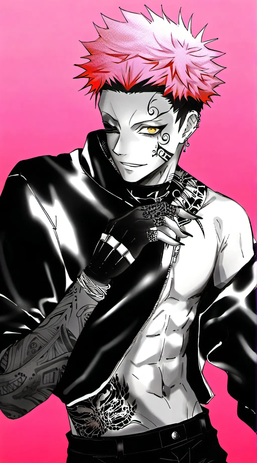 ai character: Sukuna seductive ~ background