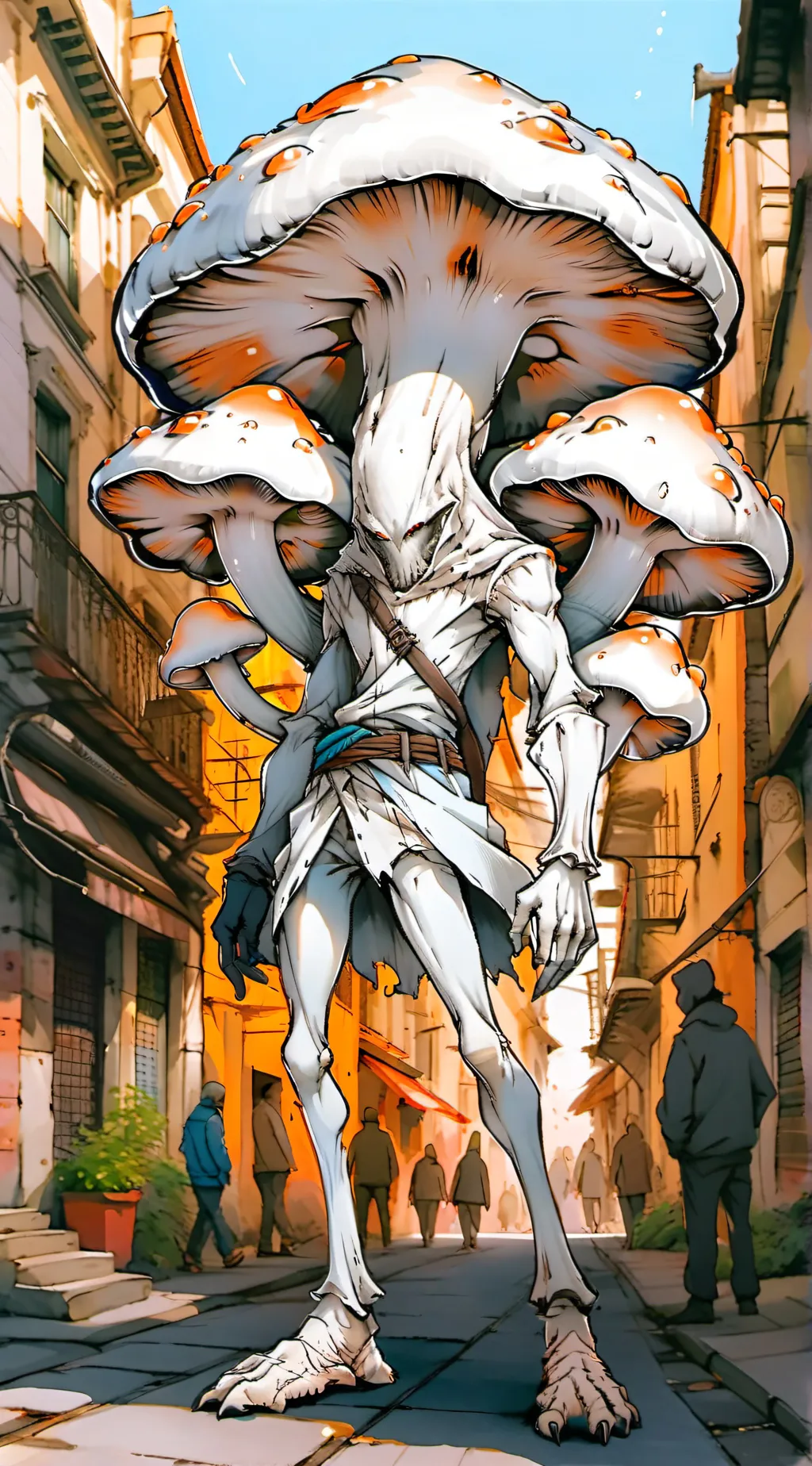 ai character: old guardian background