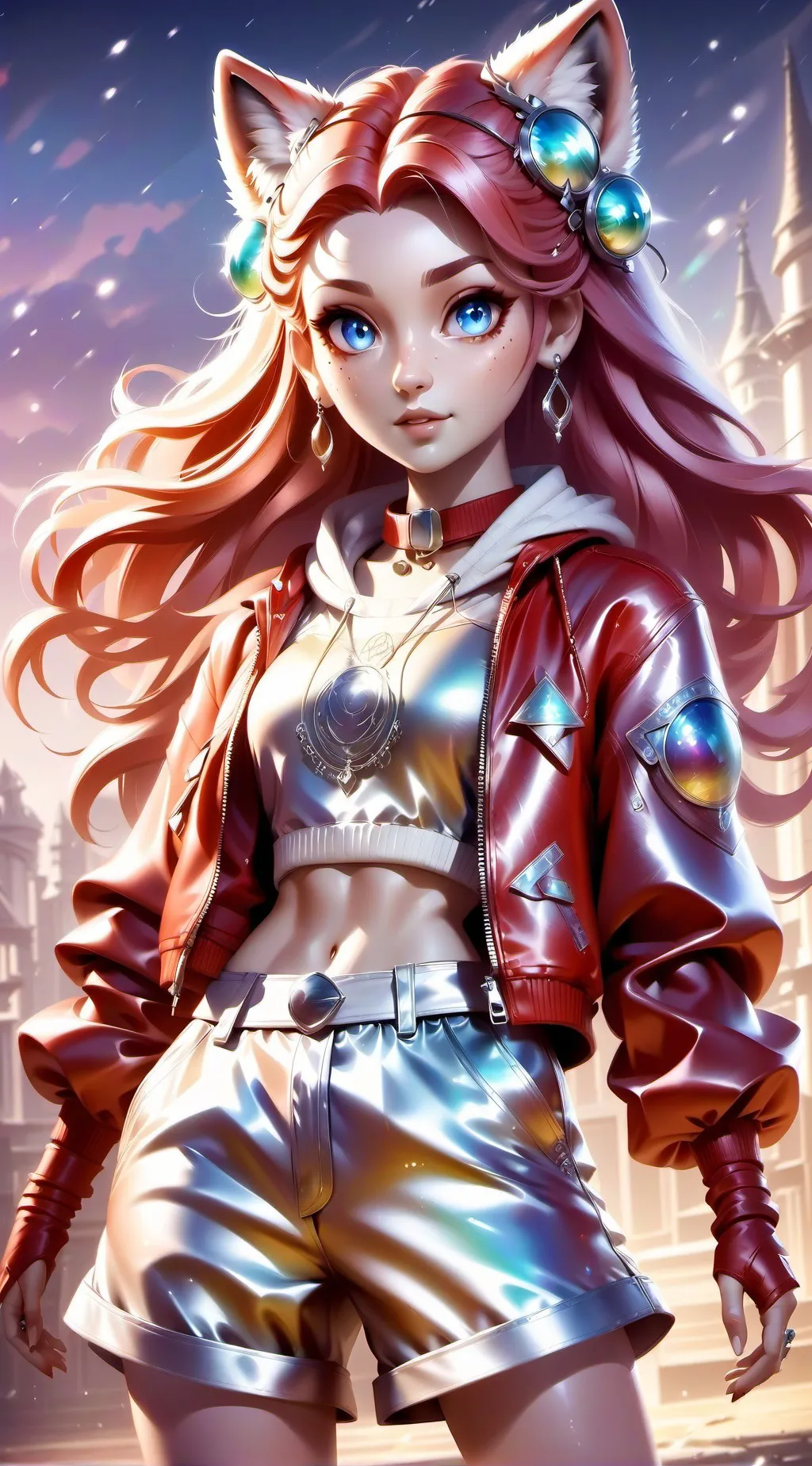 ai character: Lucia Antonela  background