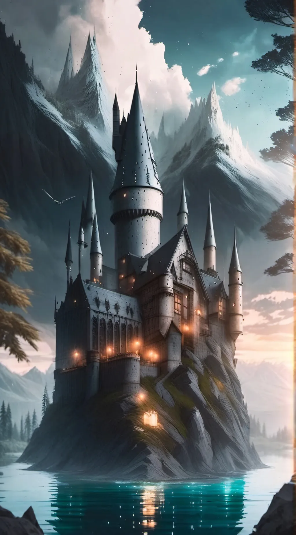 ai character: Hogwarts  background