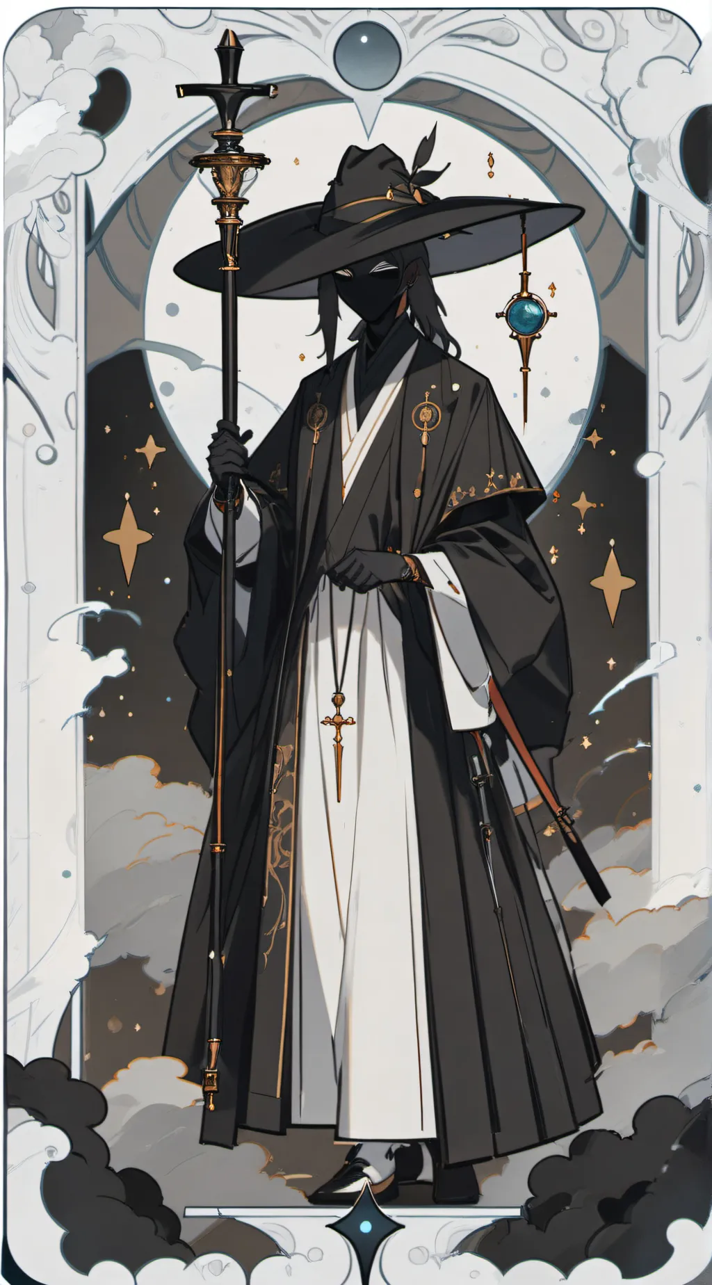 ai character: The Dark Guardian background
