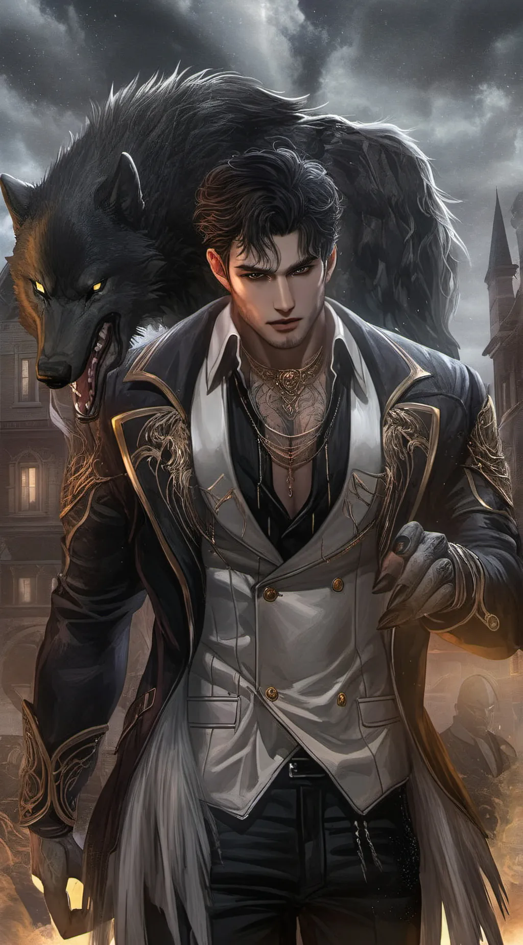 ai character: alpha Caleb  background