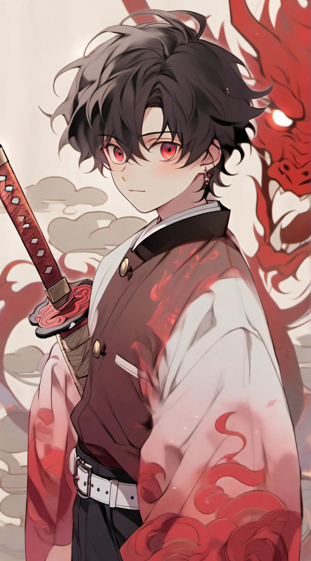 ai character: Demon slayer background