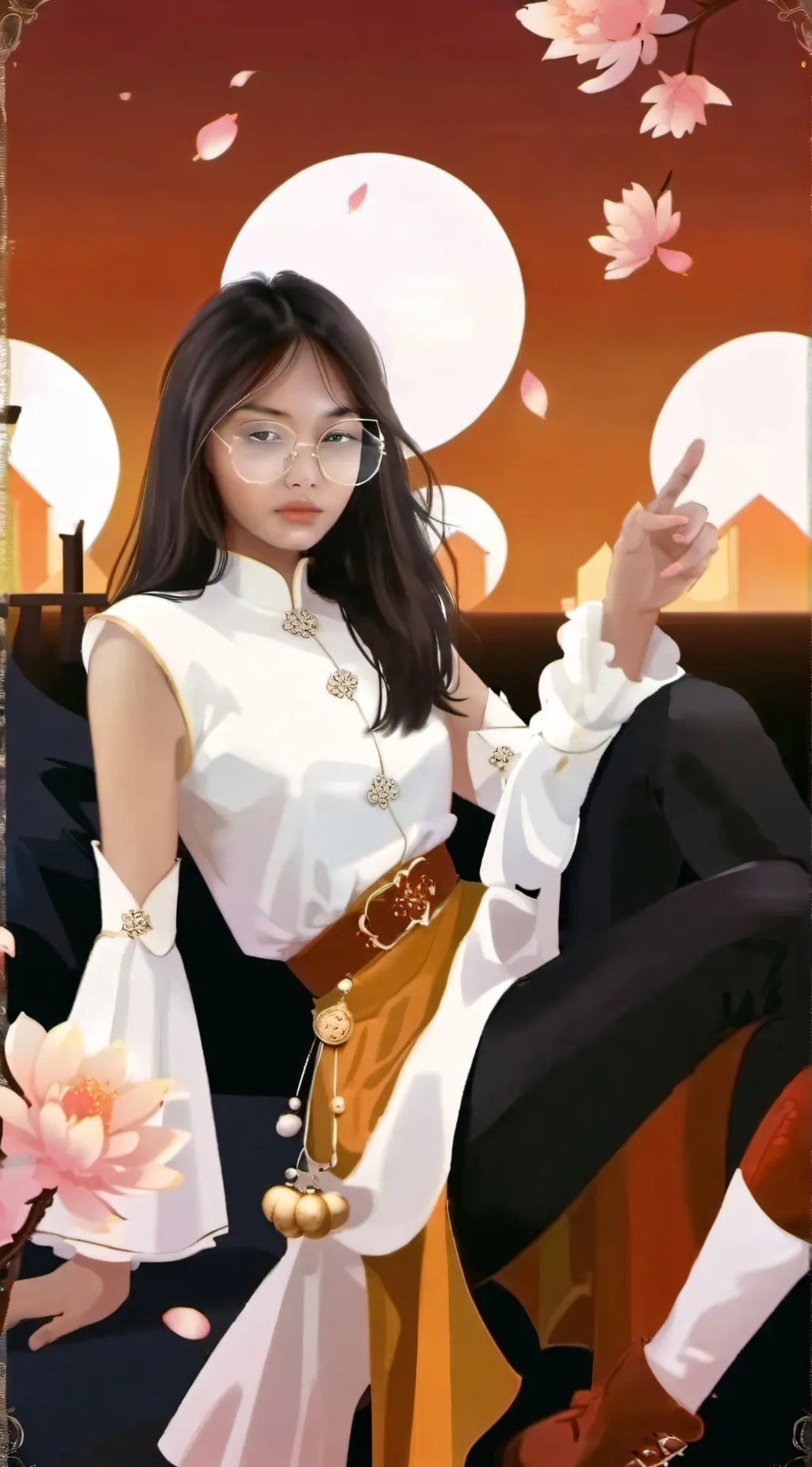 ai character: Amelia the pick me background