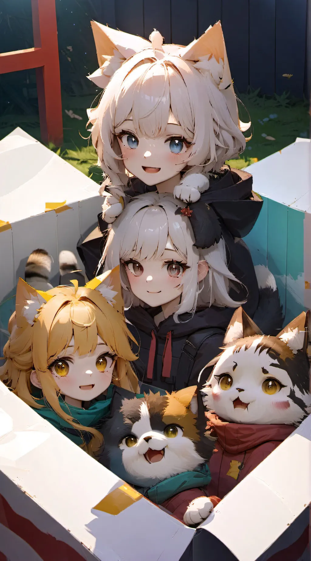ai character: Lily, Tina, Darcey background