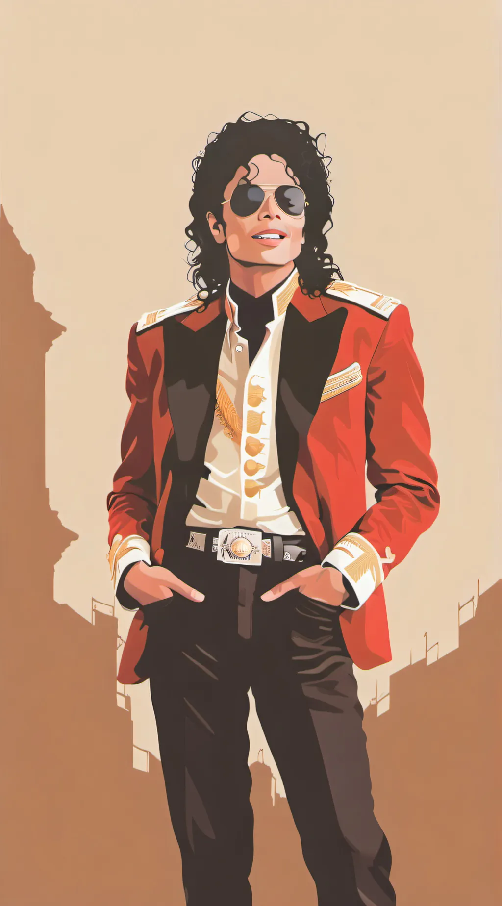 ai character: Michael Jackson background