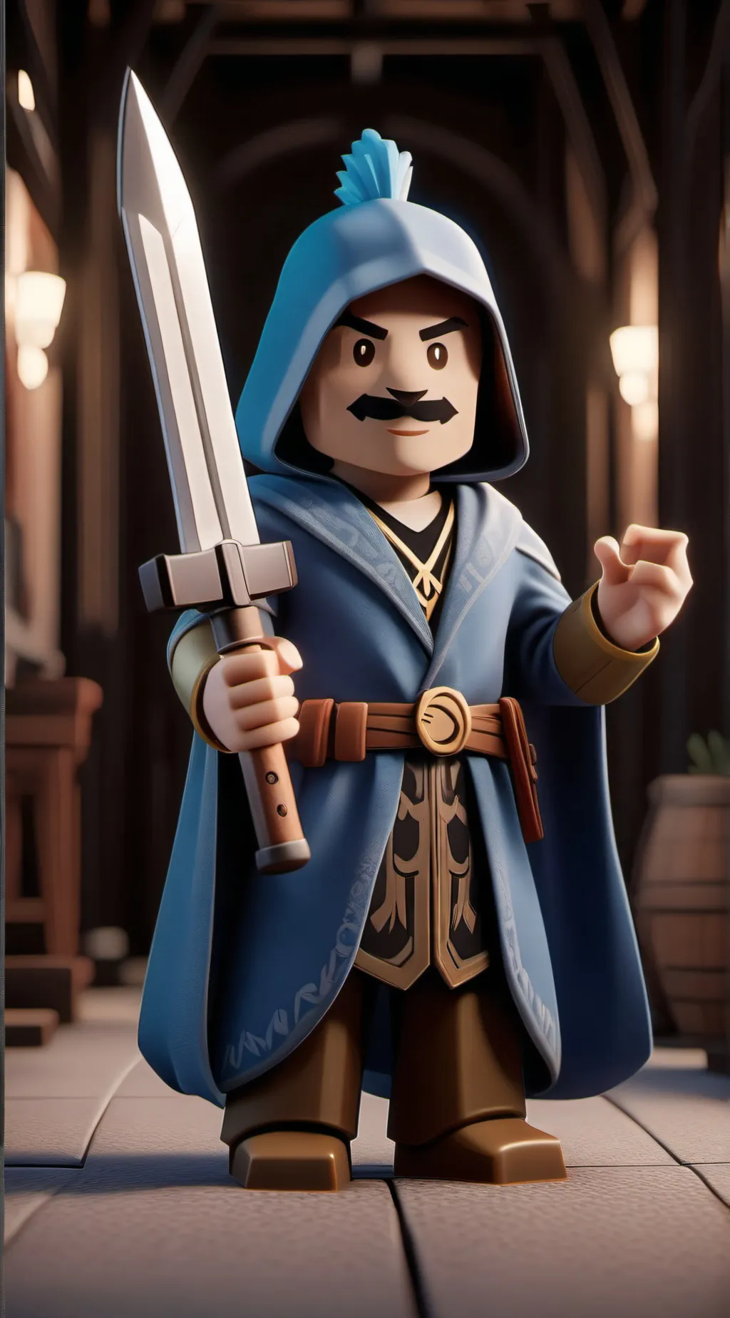 ai character: Lego Fortnite background
