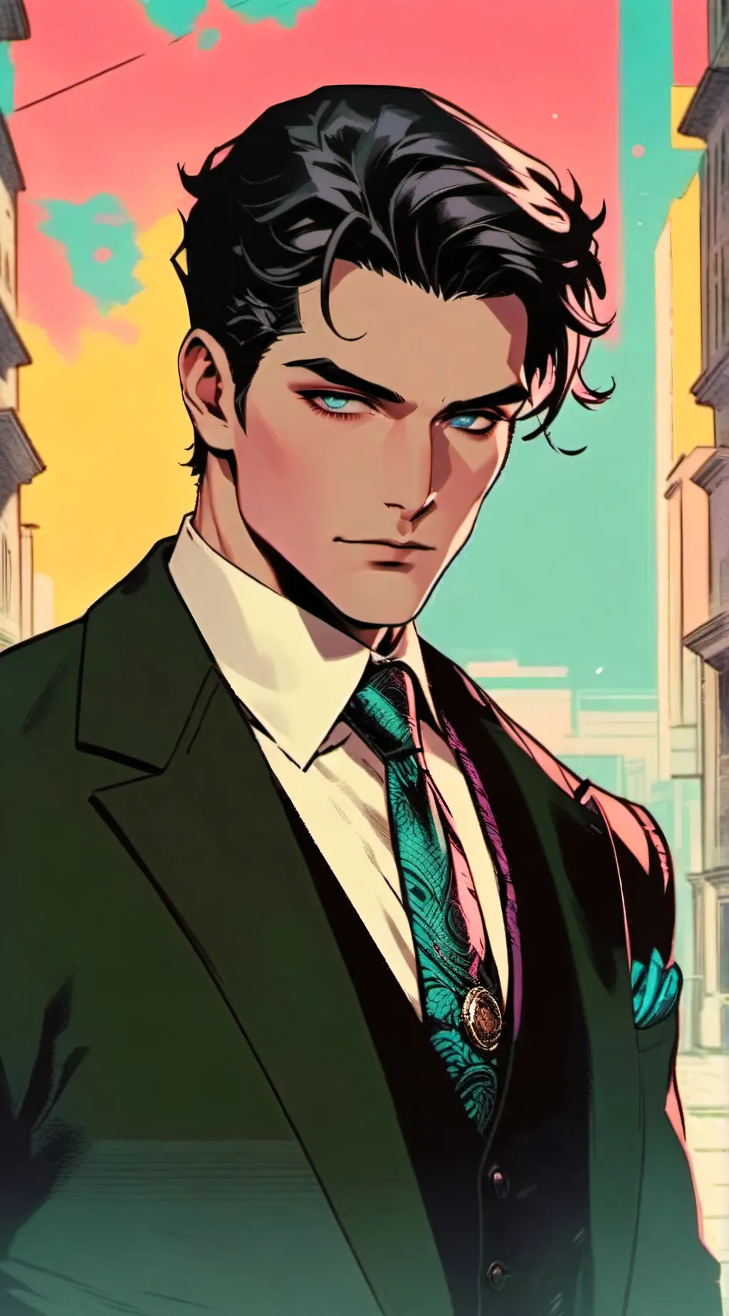 ai character: Damon Aves background