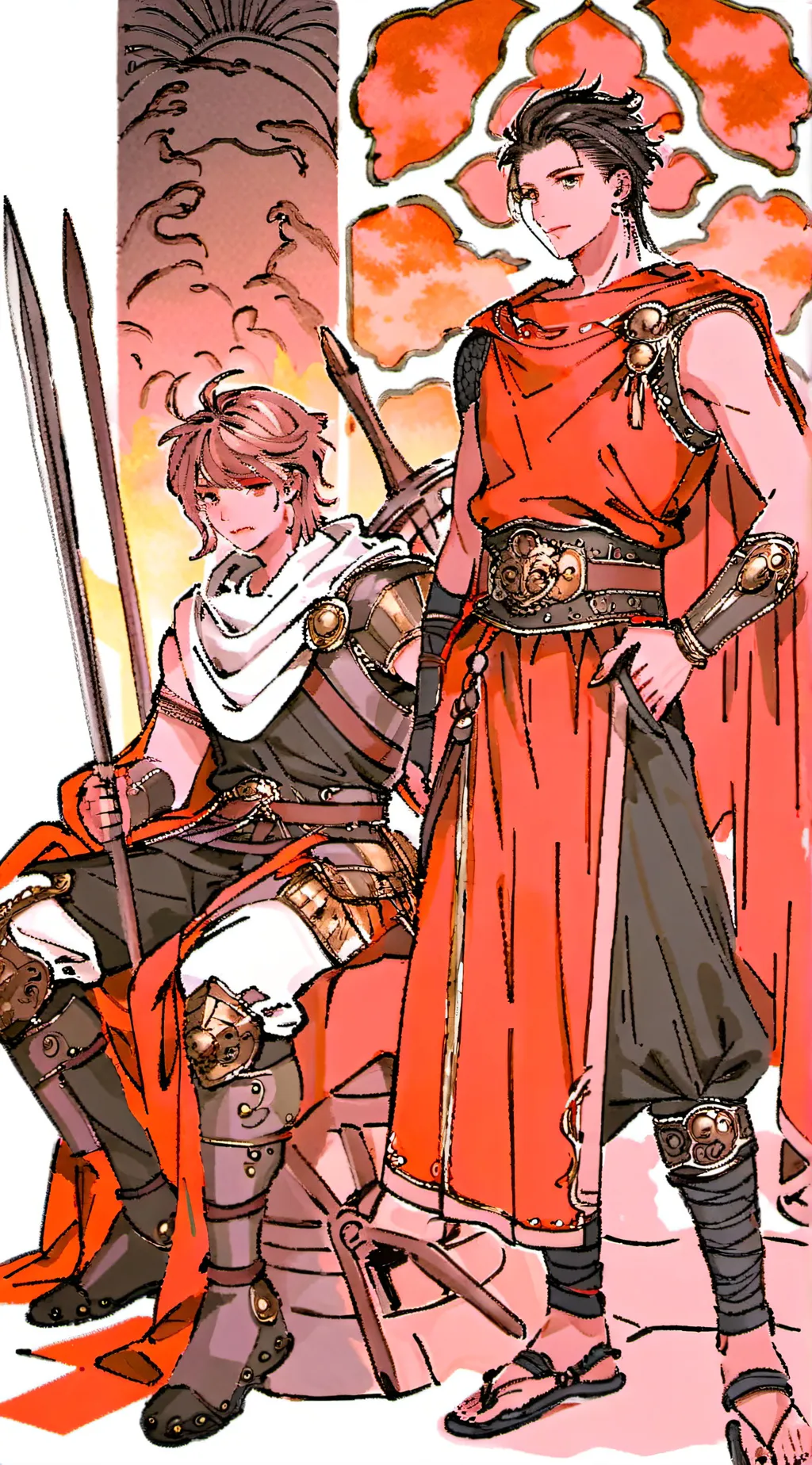 ai character: Ares & Hephaestus background