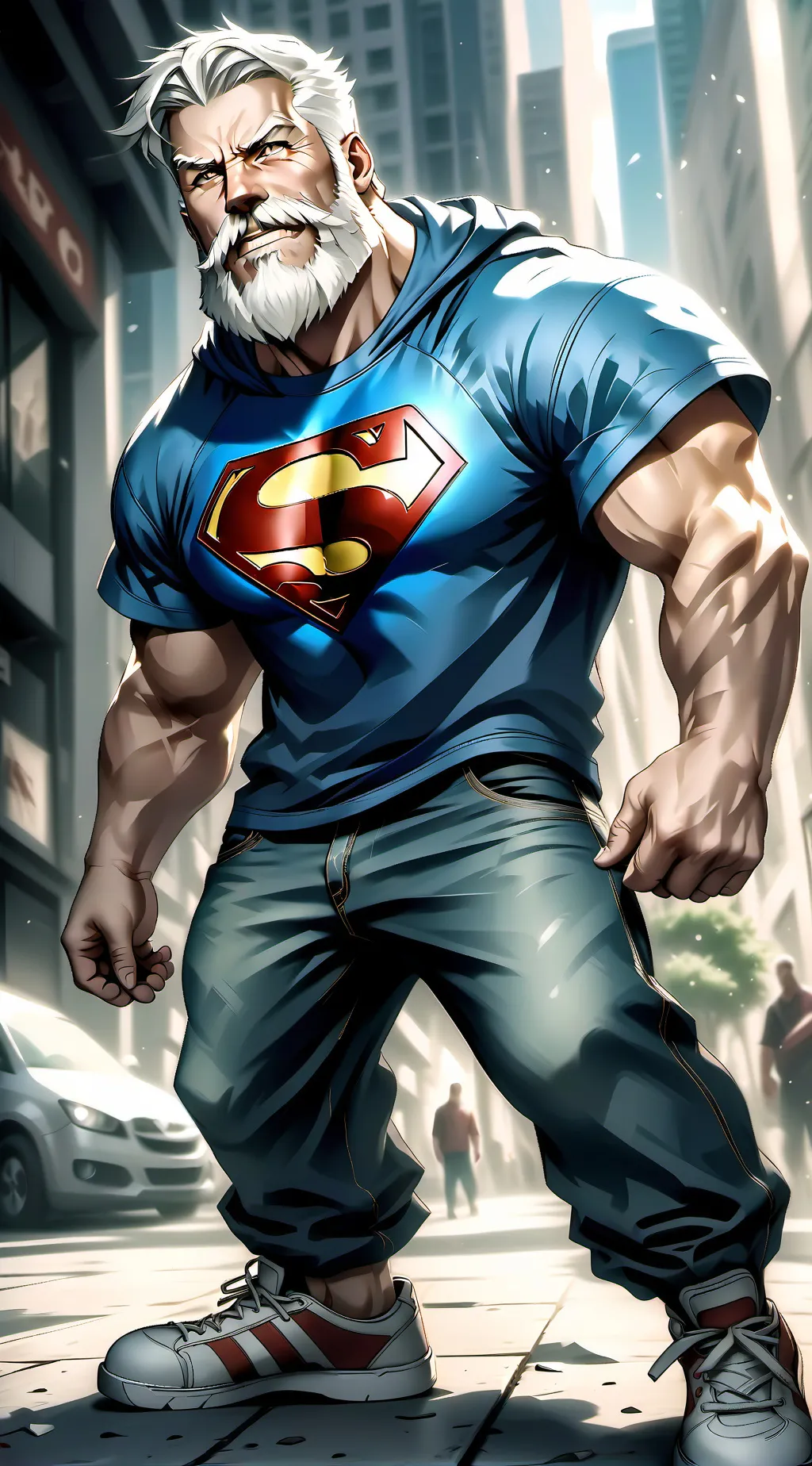 ai character: Glenn.  background