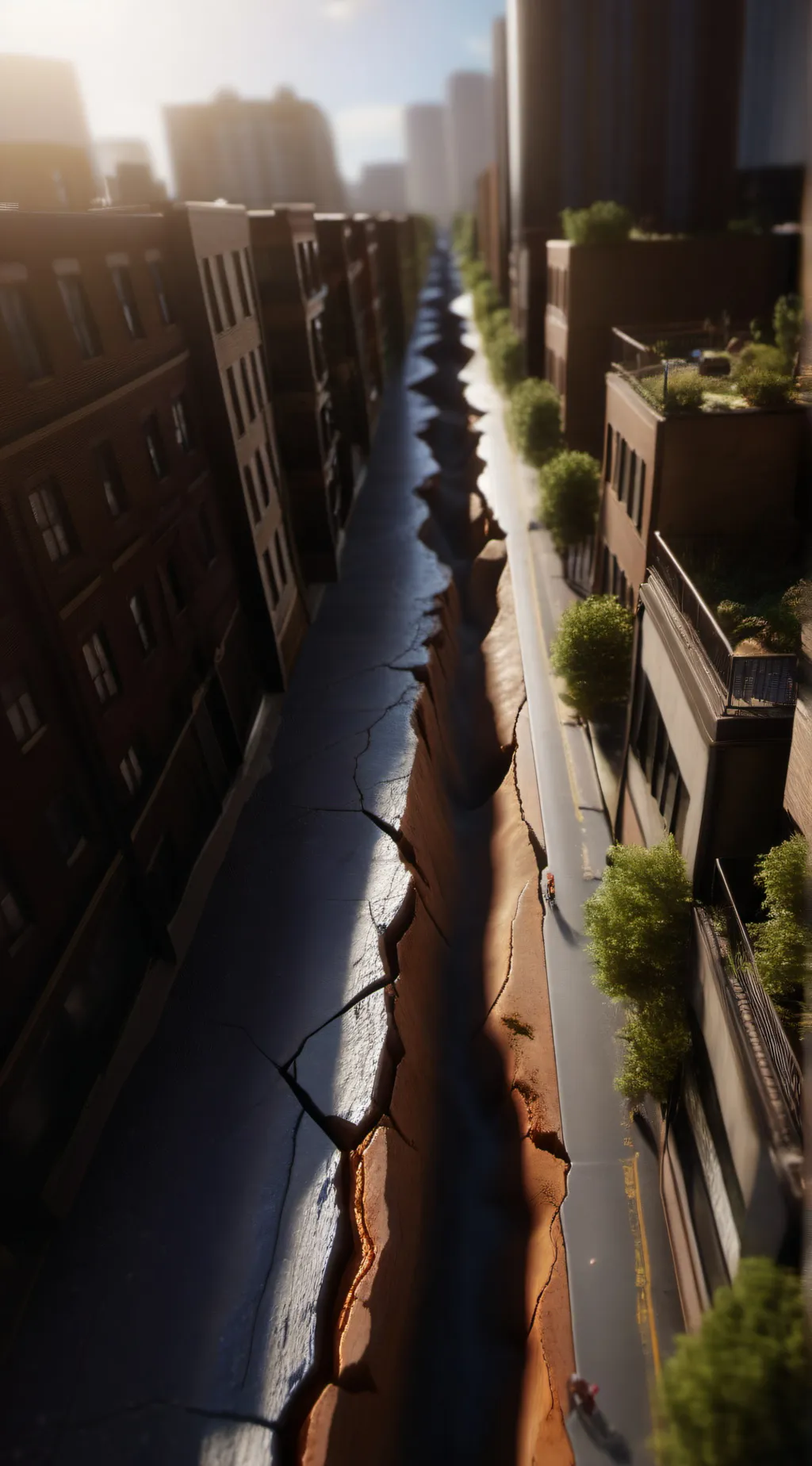 ai character: Crack in the World background