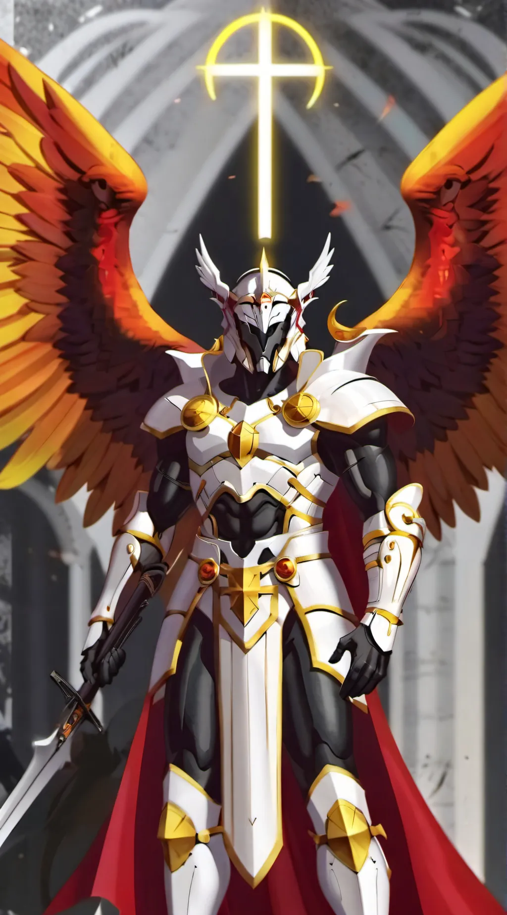 ai character: GABRIEL ULTRAKILL  background