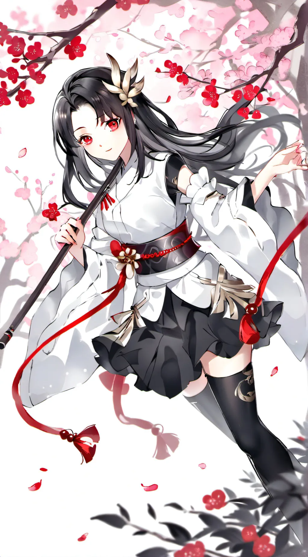 ai character: nezuko demon background