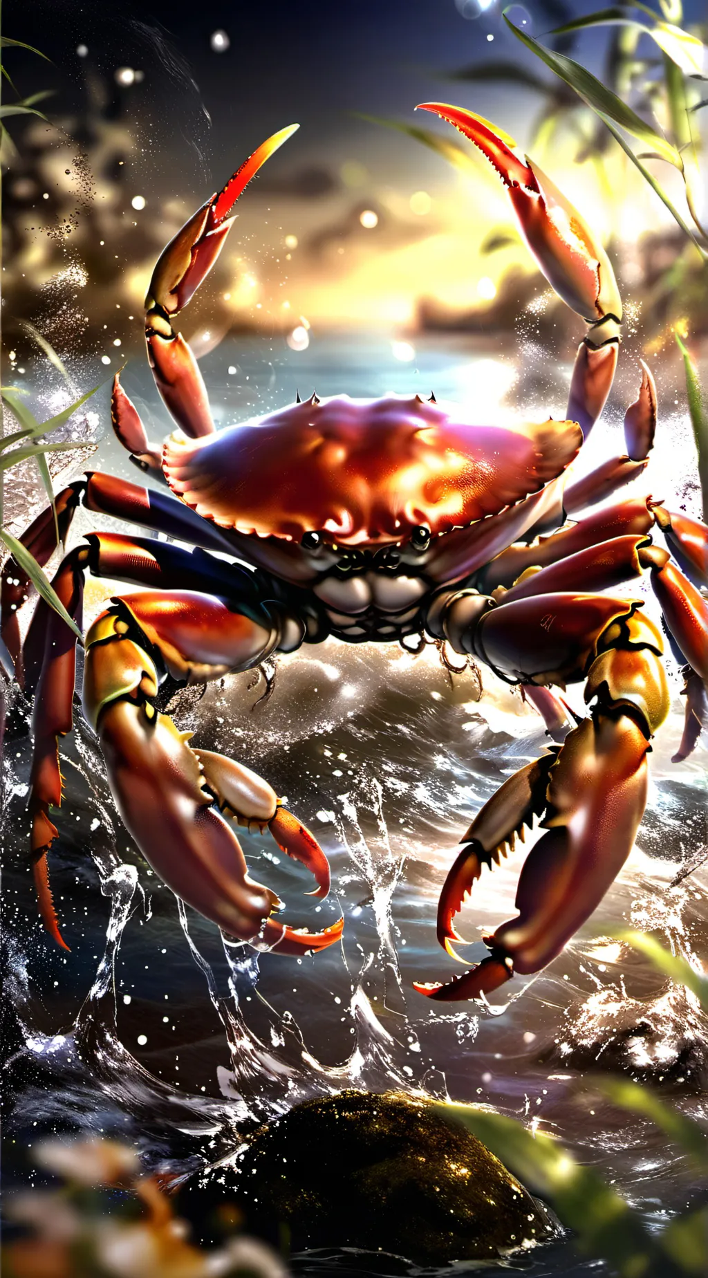 ai character: Mr.Krabs Bad day.. background