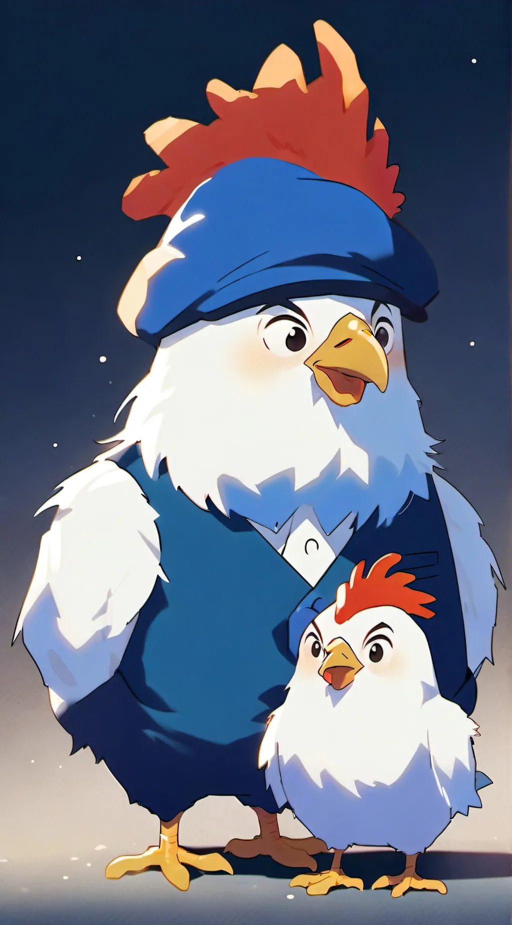 ai character: Dawn of the nugget background