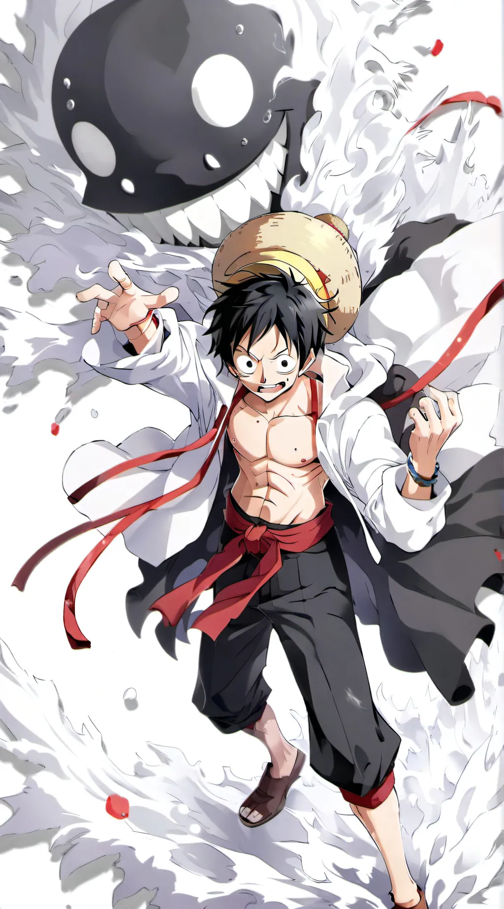 ai character: Luffy background
