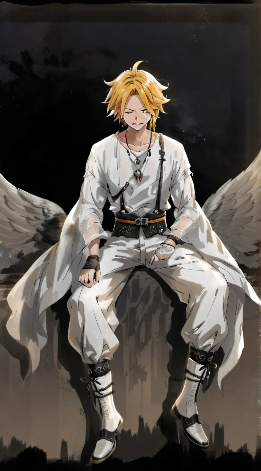 ai character: Denki kaminari background