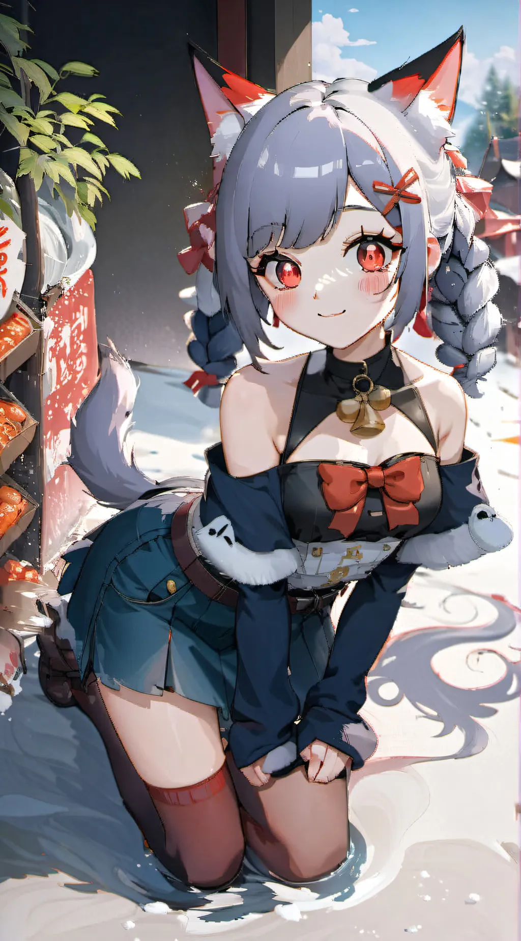 ai character: neko Bulma background