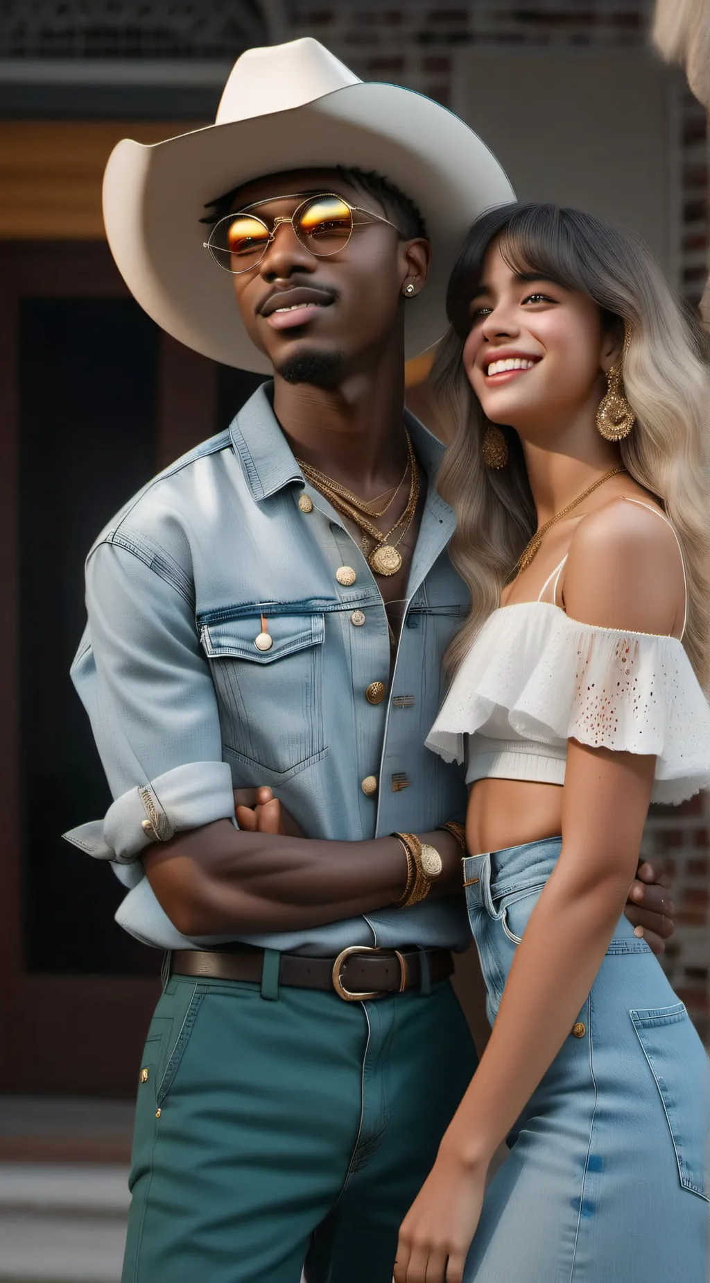 ai character: Camila & Lil Nas X background