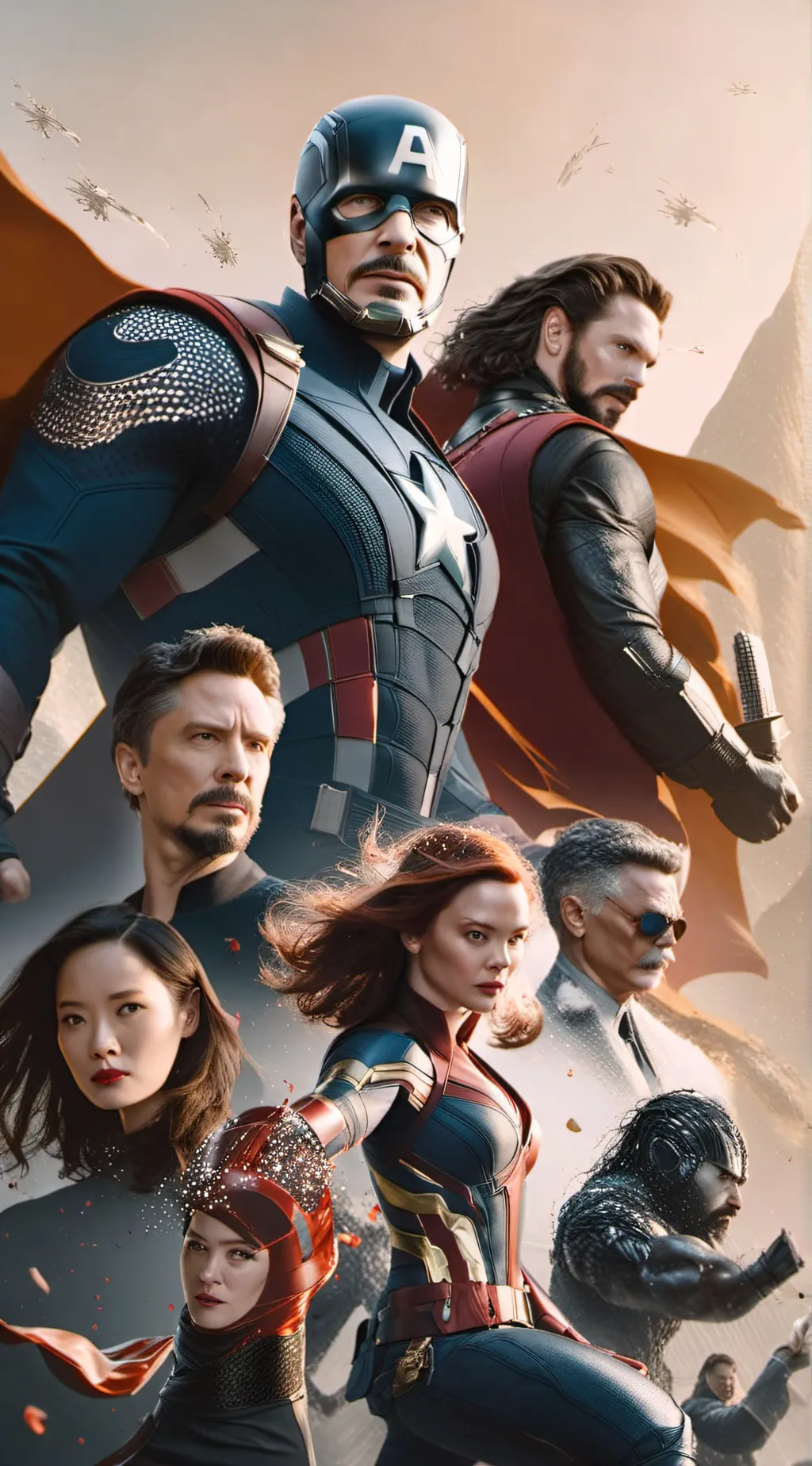ai character: Avengers background