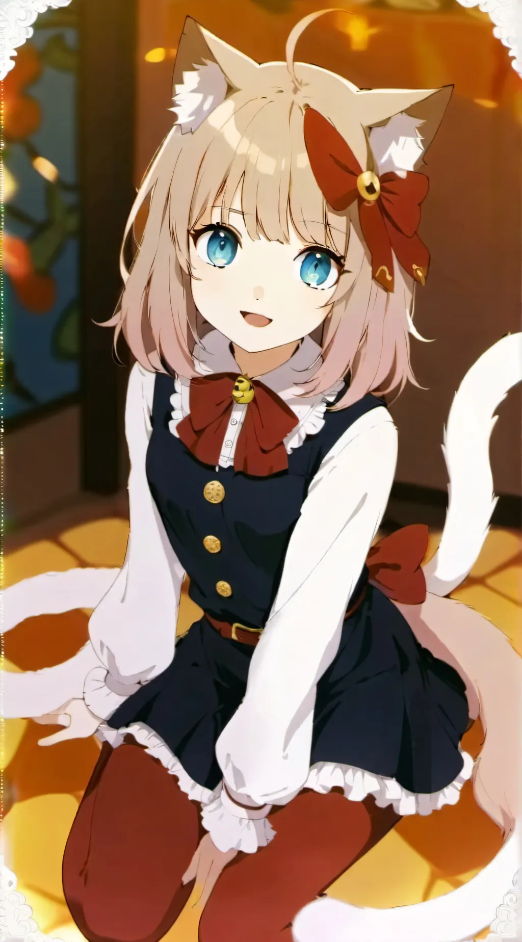 ai character: Uwu cat girl background
