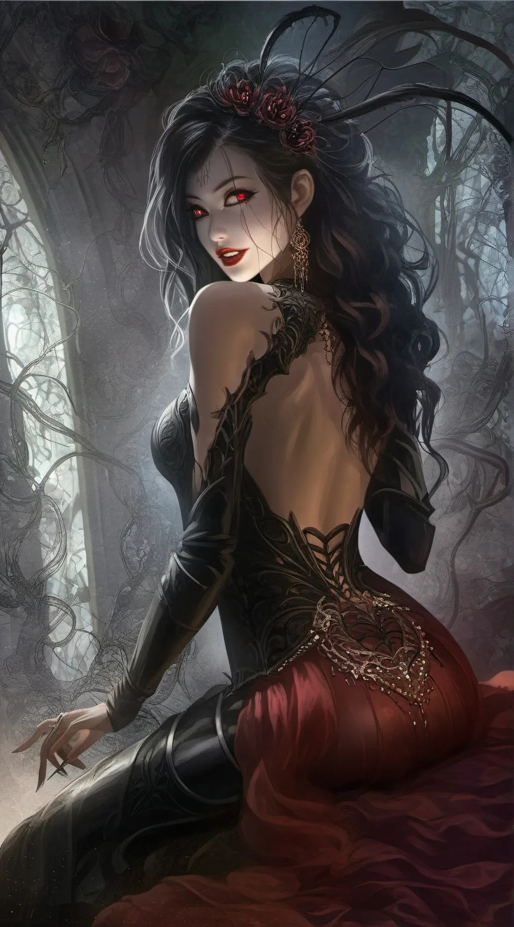 ai character: Diana  background
